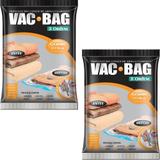 2 Sacos À Vácuo Vac Bag Ordene Grande 55x90 Protetor Roupas