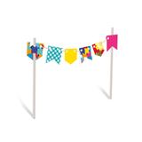 2 Topos de Bolo Bandeirinhas de Papel Especial Arraial 20x20 - Cromus