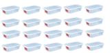 20 Caixas Plásticas Com Tampa Transparente Multi Uso 1,3 L - Pleion