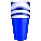 20 Copos Descartáveis Americanos Para Festa Azul 473ml - Members mark
