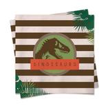 20 Guardanapos Dinossauros 25X25Cm Dec. Festas - Cromus