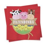20 Guardanapos Fazendinha 25X25Cm Dec. Festas - Cromus