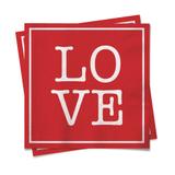 20 Guardanapos Love 33X33Cm Dec. Festas - Cromus