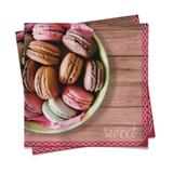 20 Guardanapos Macarons 33X33Cm Dec. Festas - Cromus