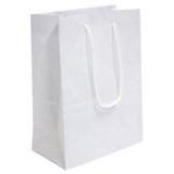 200 Sacolas de Papel Branca 25x17x6cm Bolsa Festa Presente - On store