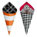 24 Cones Médios Sort. Garage Dec. Festas - Cromus