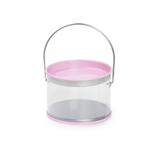 24 Latinhas Redonda P/Lembrancinha Liso Rosa P Dec.Festas - Cromus