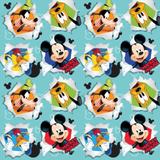 25 Folha P/Embalar Ovo Pascoa 69X89Cm Mickey Pateta Disney - Cromus