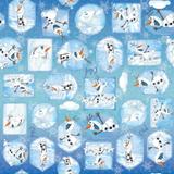 25 Folha P/Embalar Ovo Pascoa 69X89Cm Olaf Frozen Disney - Cromus