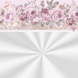 25 Saco Poli Transp. 52X70Cm Flores Rosa Barrado - Cromus