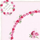 25 Sacos P/Embalar Ovo Pascoa 500G Floral Rosa - Cromus