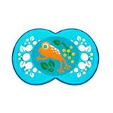 2623 - Chupeta Crystal Mam Azul Sapinho Tamanho 6m+
