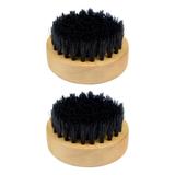 2UN Escovinhas Redonda Para Barba Oferta Temporária - Escova para barba