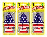 3 Aromatizantes para Carro Àrvore EUA - Little trees