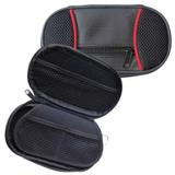 3 Estojo para PSP Nintendo DS Game emborrachado preto vermelho - Aztec