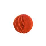 3 Globo Colmeia Laranja 8cm Decoração Festas - Cromus