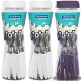 3 Jogos Talheres Faqueiro Tramontina Ipanema 24pc Roxo Bco