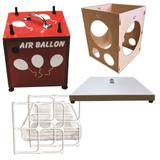 3 Kits Tela, 2 Bases Suporte, 1 Medidor, 1 Inflador De Balão - Jkveras