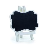 3 Mini Cavaletes com Lousa Borda decorada Branco Decoração Festas - Cromus