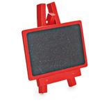 3 Mini Cavaletes com Lousa Vermelho Decoração Festas - Cromus