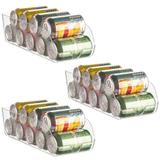 3 Organizador Porta Latas Acrílico Geladeira Armário Ordene