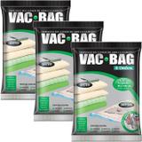 3 Sacos À Vácuo Vac Bag Ordene Extra Grande 80x100 Edredom