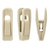 30 presilhas para cabides de veludo cor bege kit (15 pares) Kelter K-P114