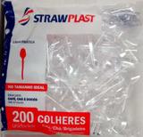 3000 Colher Descartável Picolo Café Cristal 8cm Strawplast