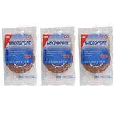 3m Micropore Hospitalar Bege 12,5mmx10m (Kit C/03)
