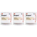 3m Micropore Hospitalar Bege 50mmx10m (Kit C/03)