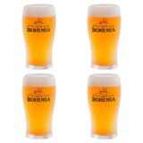 4 Copos Cervejaria Bohemia 340ml - Embalagem Individual - Ambev