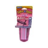 4 Copos Com Canudo 296ml - The First Years