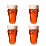 4 Copos de cerveja Brahma Extra Red Lager 400ml - Embalagem Individual - Ambev