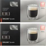 4 Copos Para Café Expresso Zwilling Sorrento Parede Dupla 80 ML (2CX)