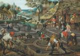 4 Estações - Primavera - Pieter Bruegel - Tela 30x43 Para Quadro - Santhatela