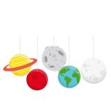 4 Móbiles Astronauta P/Pendurar Decorativo Festas - Cromus