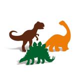 4 Silhuetas Decorativa Dinossauros Sortido Dec. Festas - Cromus