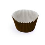 40 Forminhas Cupcake Marrom Decoração Festas - Cromus