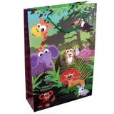 40 Sacolas De Papel Safari Floresta 25x17x6 Lembrancinha - On store