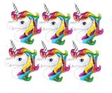 5 Balões Bexigas De Unicórnio Decoração Metalizado 40 Cm - Festas decor
