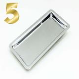 5 Bandejas Inox Médico Dentista Clinica 22x09x1,5cm Hospitalar - Sistole