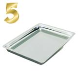 5 Bandejas Inox Médico Dentista Clinica 22x17x1,5cm Odonto Hospitalar - Sistole