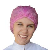 5 pcts.Touca Sanfonada Descartável TNT Rosa 500 unidades - Pom pom
