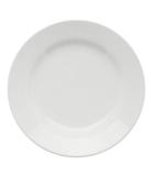 5 Prato Branco Raso 25,5 Cm Cerâmica Para Restaurante - Collore