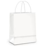 50 Sacolas Lembrancinhas Presentes Liso Branco Médio Festa - Cromus