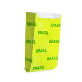 50 Saquinho P/Pipoca/Hot Dog Vai Brasil G 14X8X4Cm Dec.Festa - Cromus