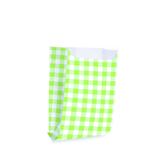50 Saquinhos Para Lanche Xadrez Verde Pqn Decoração Festas - Cromus