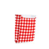 50 Saquinhos Para Lanche Xadrez Vermelho Pqn Decoração Festas - Cromus