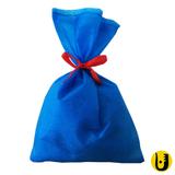 50 Saquinhos Sacolinhas Tnt 15x23 Azul Royal Fita De Cetim - Vermelho - Upontocom