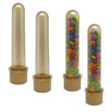 50 Tubetes 13cm Dourados - Glitter para Personalizar Lembrancinhas - Grupo oiram